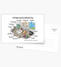 vintage social networking Postcards