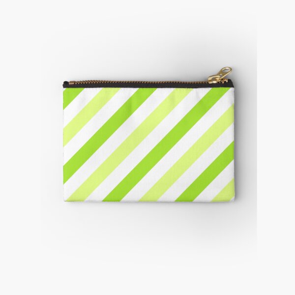 Item preview, LimeGreen-Diagonal-Tinted-White Two-Tone Diagonal Stripes designed and sold by ImageNugget.
