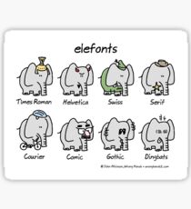 elefonts Sticker