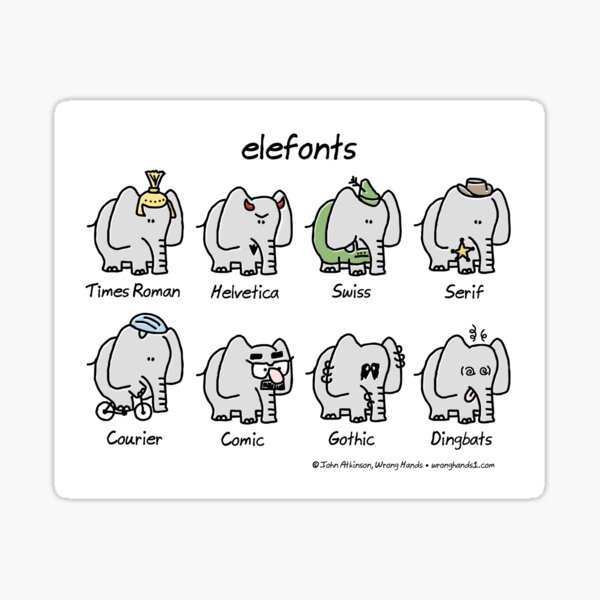 Item preview, elefonts designed and sold by WrongHands.