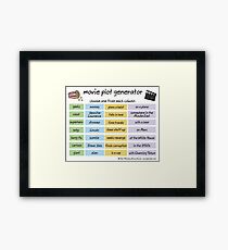 movie plot generator Framed Print
