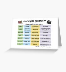 movie plot generator Greeting Card