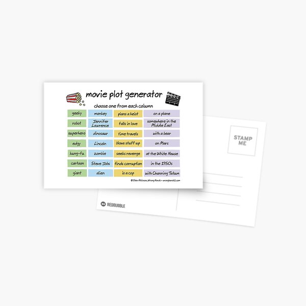 movie plot generator Postcard