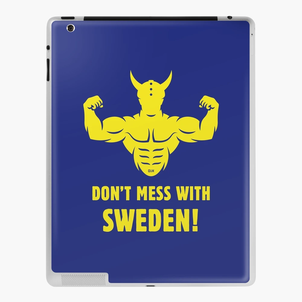 Don't Mess With Sweden! (Sverige / Svensk / Viking / Yellow) Baby One-Piece  for Sale by MrFaulbaum