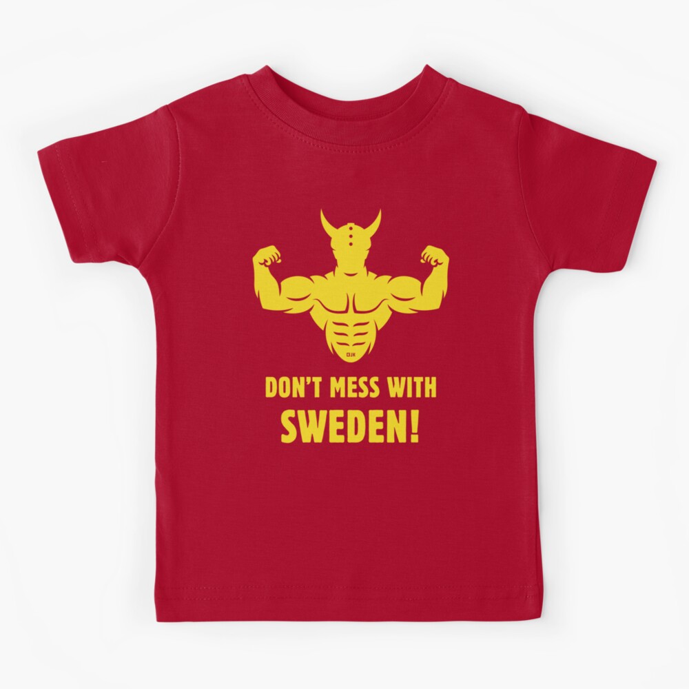 Don't Mess With Sweden! (Sverige / Svensk / Viking / Yellow) Baby One-Piece  for Sale by MrFaulbaum