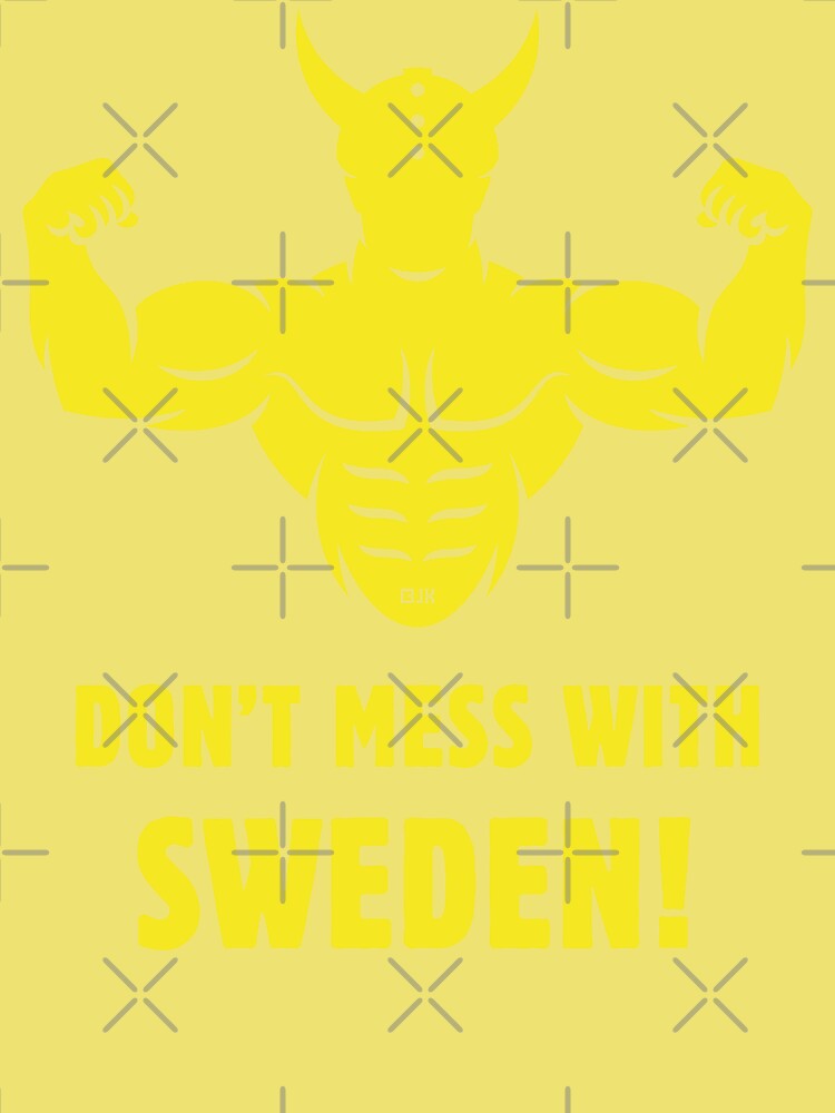 Don't Mess With Sweden! (Sverige / Svensk / Viking / Yellow) Baby One-Piece  for Sale by MrFaulbaum