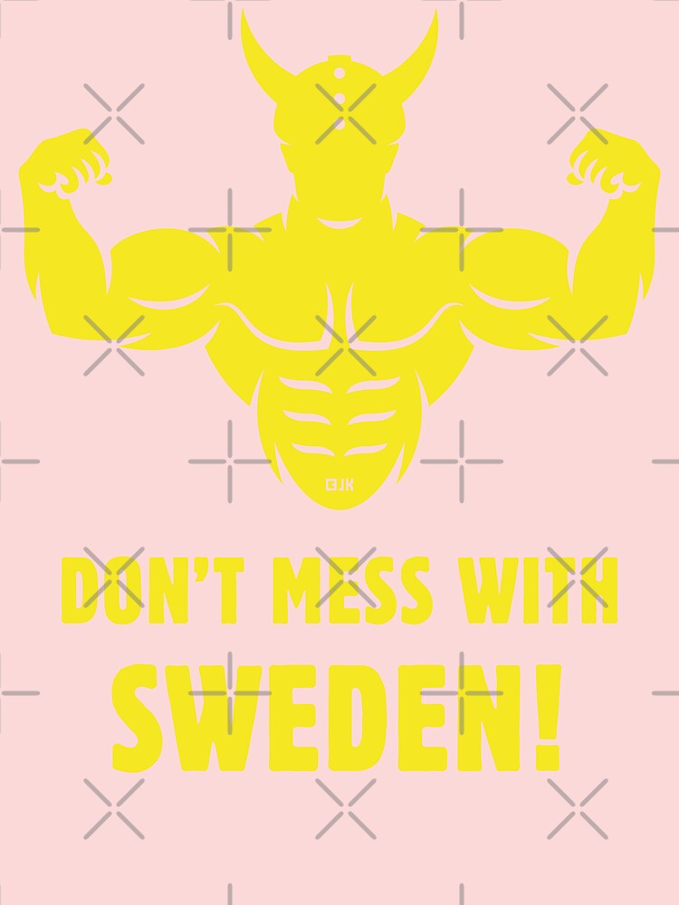 Don't Mess With Sweden! (Sverige / Svensk / Viking / Yellow) Baby One-Piece  for Sale by MrFaulbaum