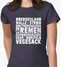 Bremen neighborhoods Women's Fitted T-Shirt