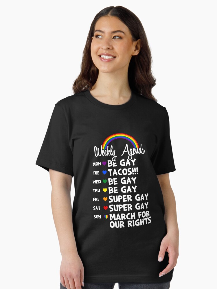 Thumbnail 2 von 7, Essential T-Shirt, The Gay Agenda - LGBT Pride Month Gift designt und verkauft von yeoys.