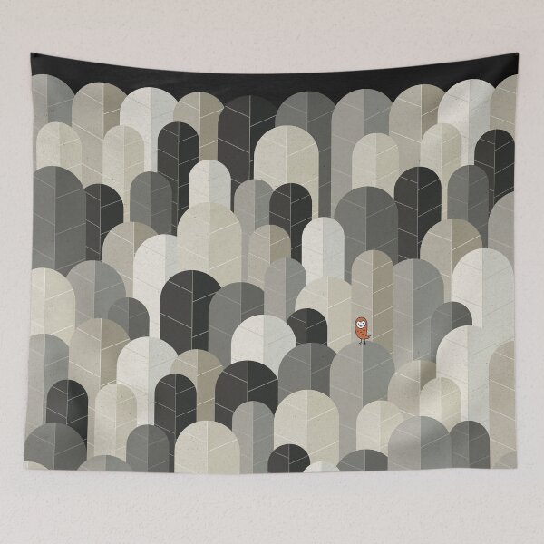 Item preview, Owly visits the poplar forest in autumn IV designed and sold by OwlyChic.