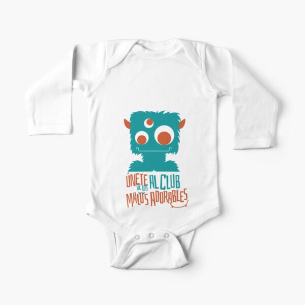 Lovable naughty guys: Monster Long Sleeve Baby One-Piece