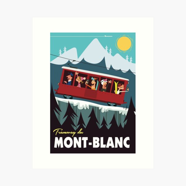 Aperçu de l'œuvre Tramway du Mont Blanc créée et vendue par Gary Godel.