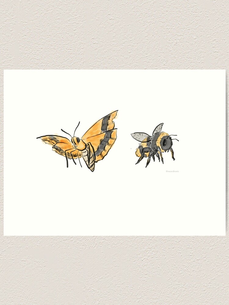 Float Like A Butterfly Sting Like A Bee Art Print By Jongary Redbubble
