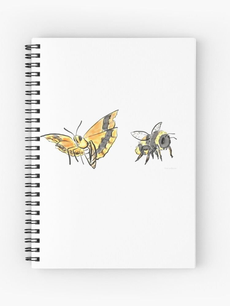 Float Like A Butterfly Sting Like A Bee Spiral Notebook By Jongary Redbubble
