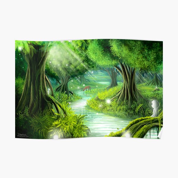 Forest spirits Poster