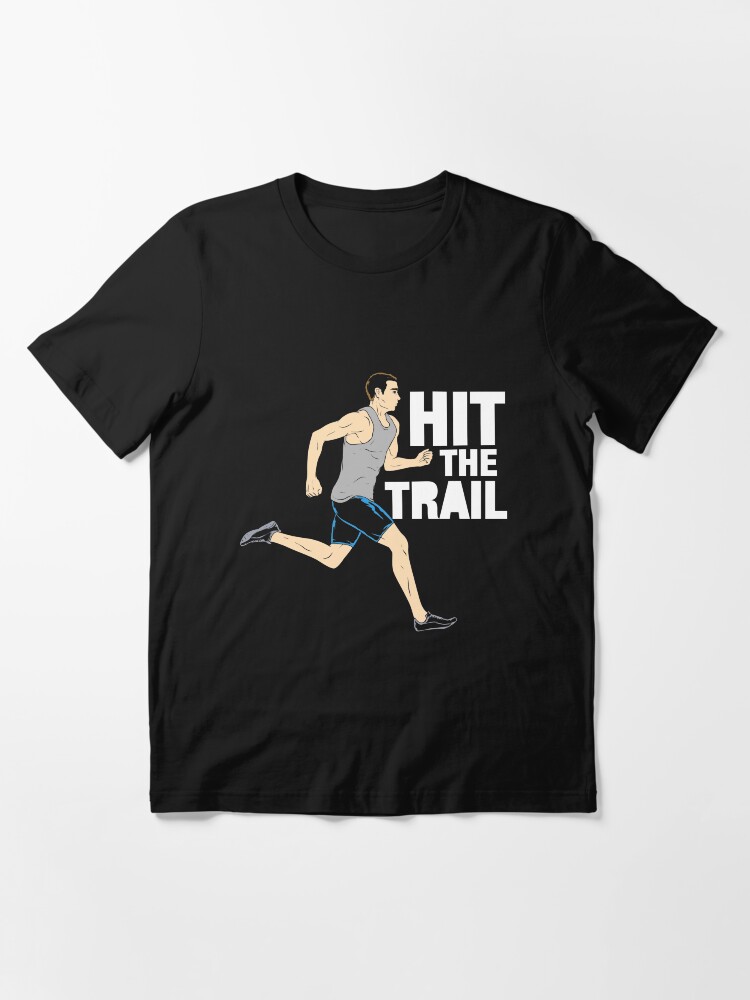 Thumbnail 3 von 7, Essential T-Shirt, Hit The Trail Running Vintage - Funny Marathon Gift designt und verkauft von yeoys.