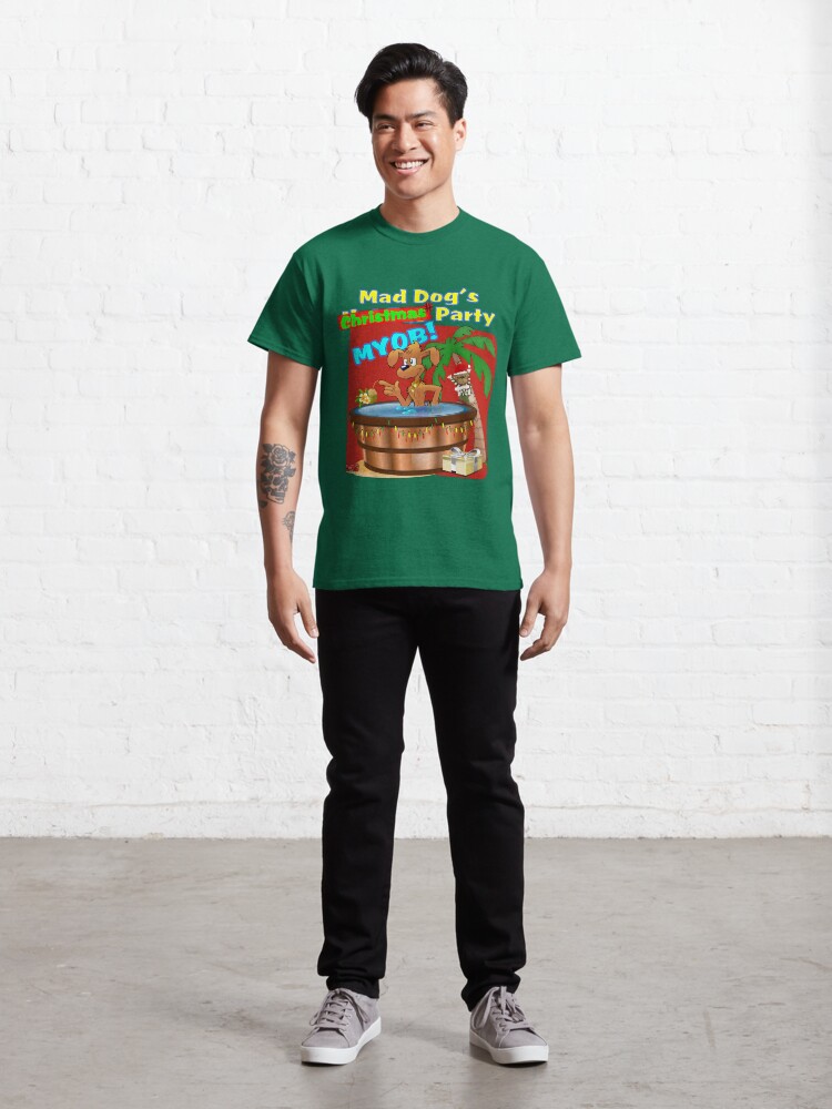 Alternate view of Mad Dog's Christmas Party Classic T-Shirt