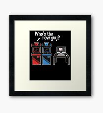 Who's The New Guy Arcade Jealousy Game Framed Print
