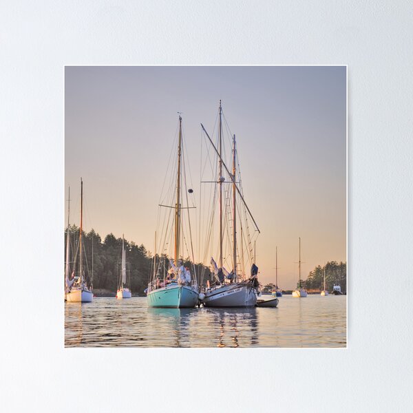 Item preview, Sombrio and Native Girl at anchor, Silva Bay, Gabriola Island, BC designed and sold by Moral.