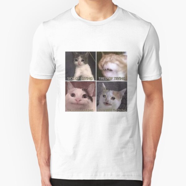 Sad cats Slim Fit T-Shirt