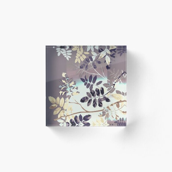 Interleaf - grey Acrylblock
