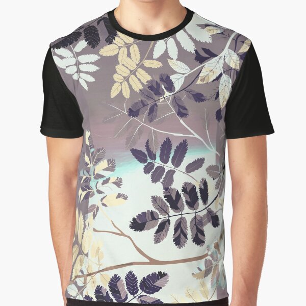 Interleaf - gray Graphic T-Shirt