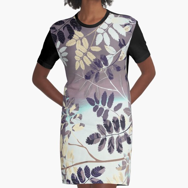 Interleaf - grey T-Shirt Kleid