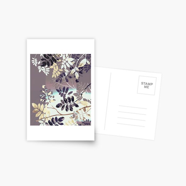 Interleaf - gray Postcard
