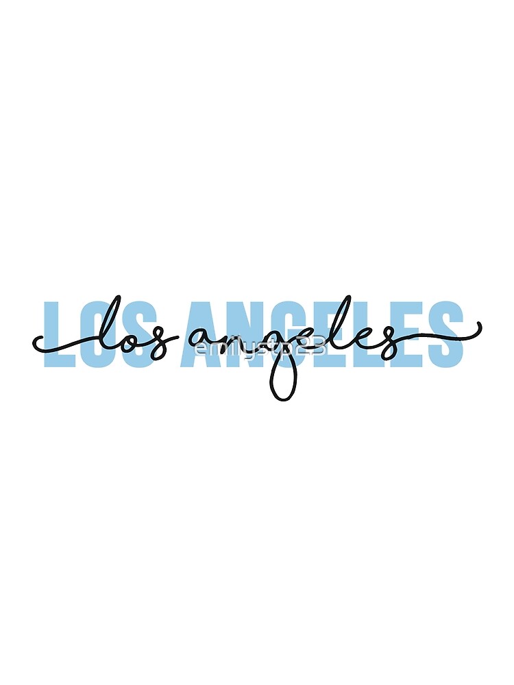 Los Angeles - Blue Graphic T-Shirt for Sale by emilystp23