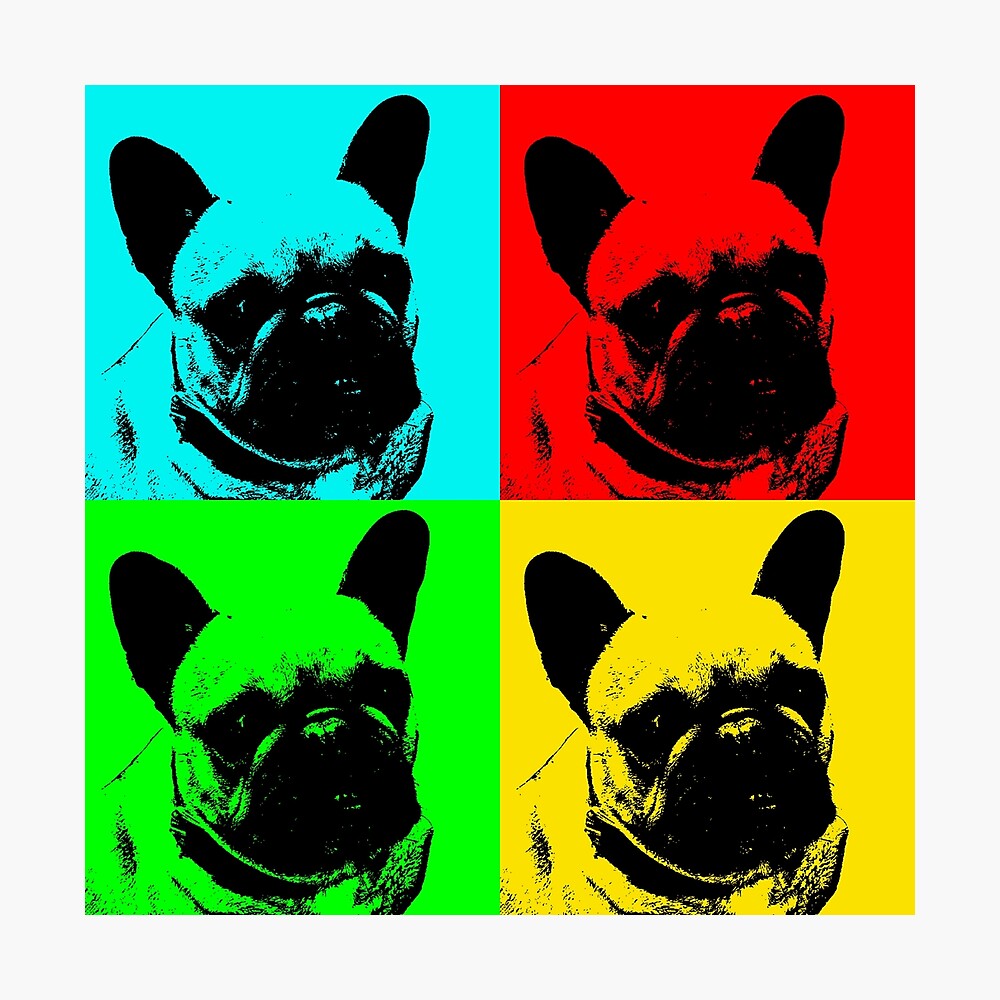 french bulldog pop art