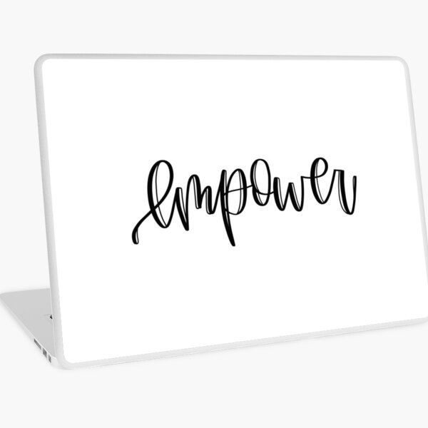 "empower" sticker Laptop Skin