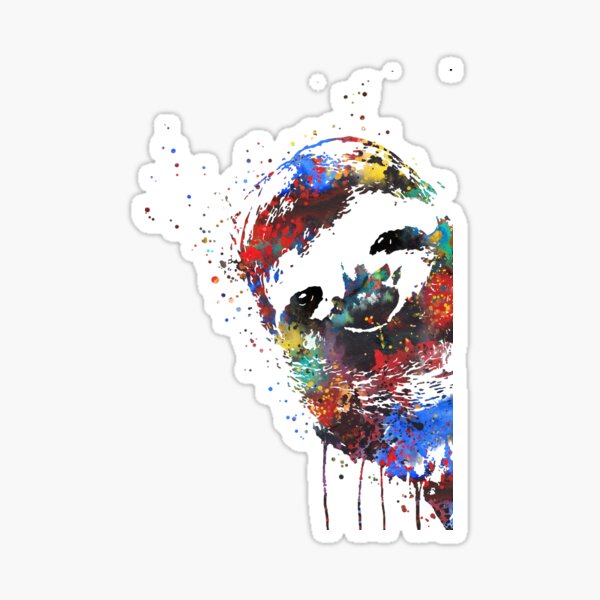 Item preview, Sloth peeking, sloth, watercolor sloth designed and sold by Rosaliartbook.