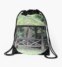 Moss Covered Gazebo Drawstring Bag