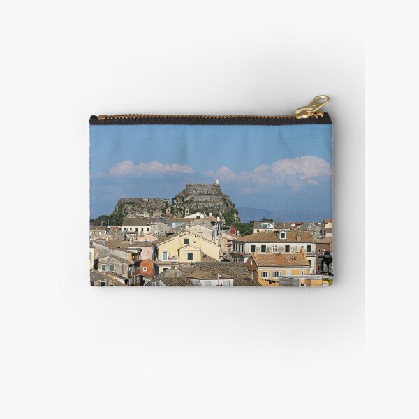 Item preview, old buildings and fortress Corfu town cityscape designed and sold by goceris.