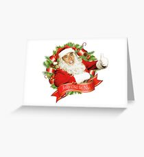 Nicolas Cage Christmas Jolly Old Saint Nic Greeting Card