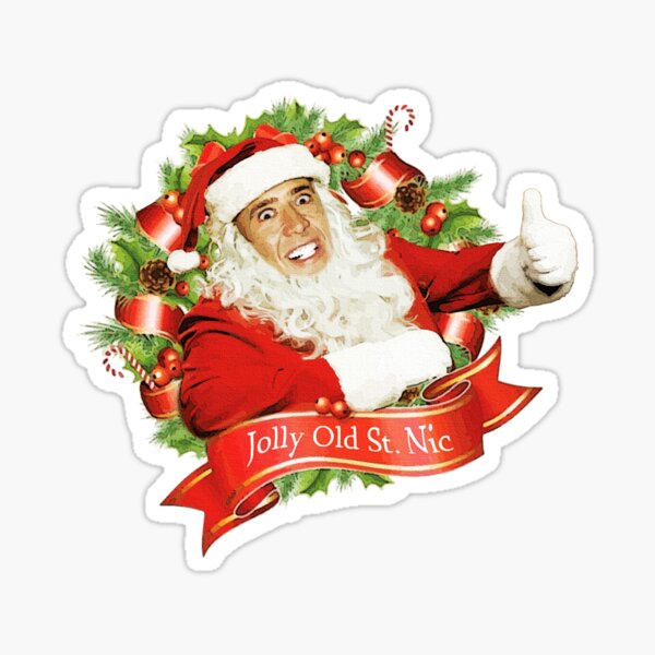 Item preview, Nicolas Cage Christmas Jolly Old Saint Nic designed and sold by Nova5.