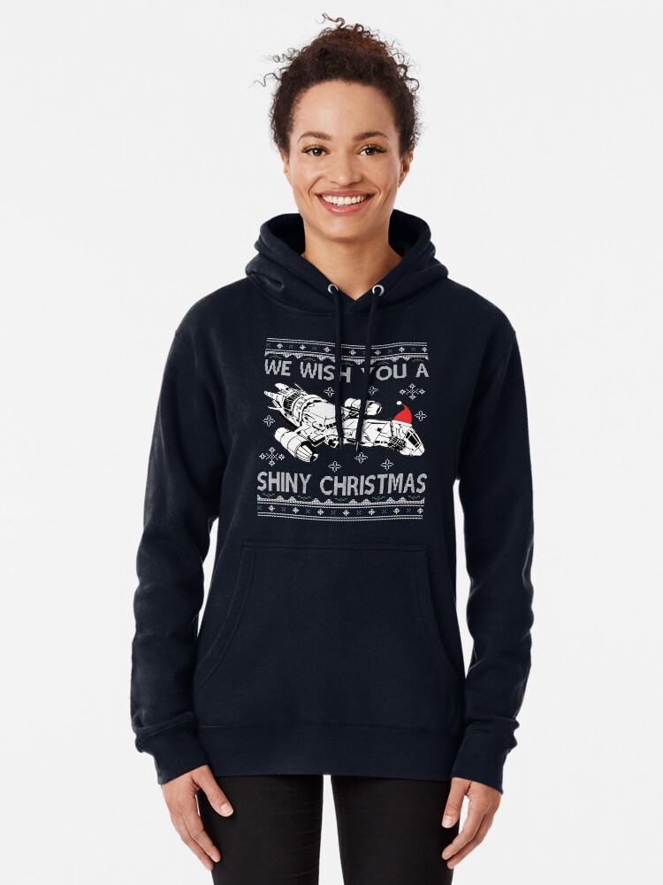 Thumbnail 2 von 5, Hoodie, Serenity Wir wünschen Ihnen ein glänzendes Weihnachten designt und verkauft von Nova5.