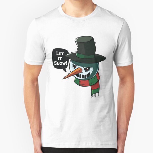 angry snowman t shirt