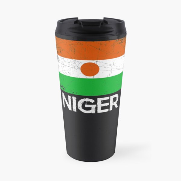 Nigerien Flag Design | Vintage Made In Niger Gift Travel Mug