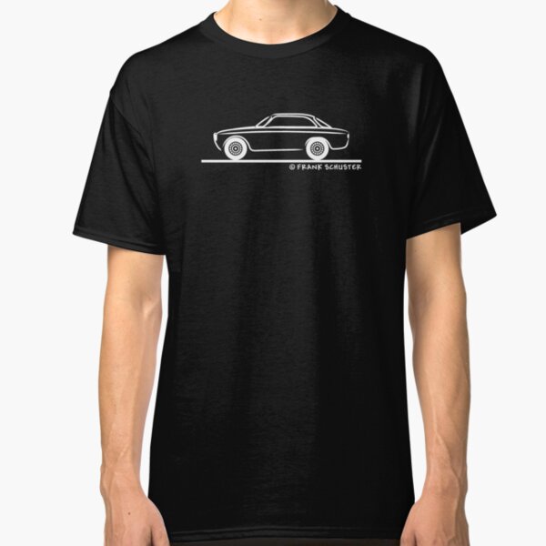 Alfa Romeo Stripes inspired Printed T-Shirt Personalised Classic GTV 75 156 red