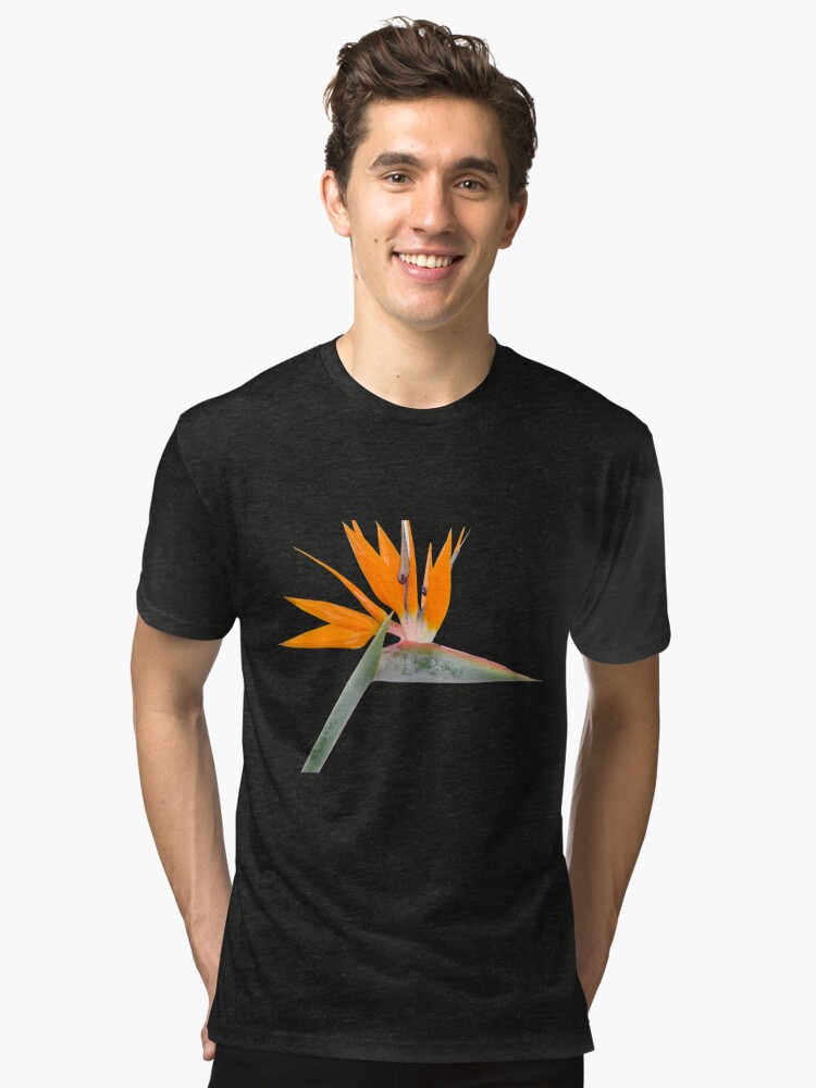 Tri-blend T-Shirt,  Flower Bird designed and sold by roggcar