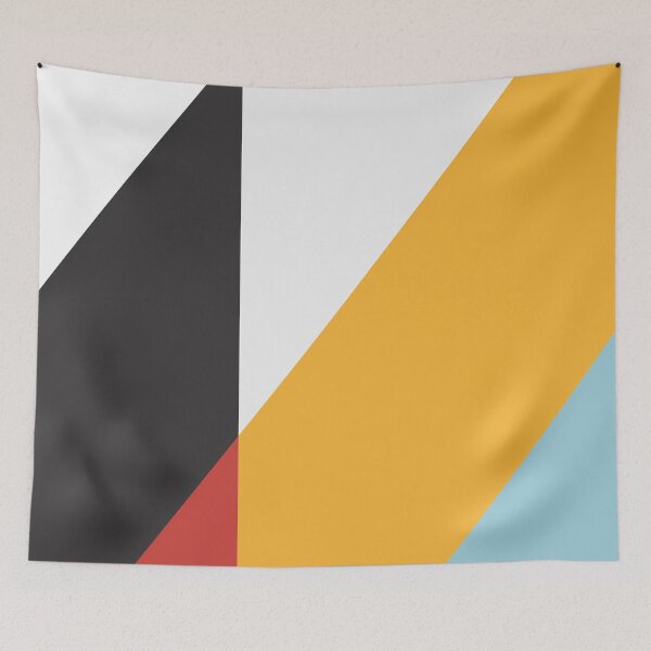 Item preview, Mid Century Modern Vintage Pattern inspired Colorfield Geometric Abstract Art Poster designed and sold by pollylopsicle.