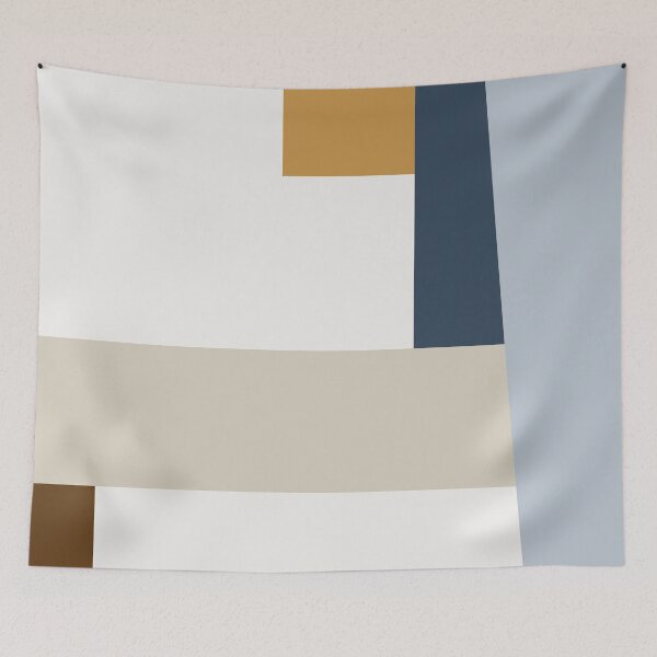 Item preview, Mid Century Modern Minimal Vintage Pattern Scandinavian inspired Colorfield Geometric Abstract Art Poster designed and sold by pollylopsicle.