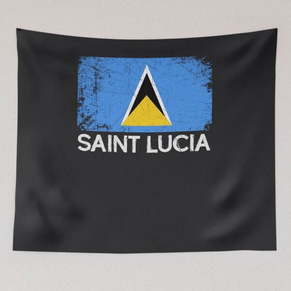 Item preview, Saint Lucian Flag Design | Vintage Made In Saint Lucia Gift designed and sold by melsens.