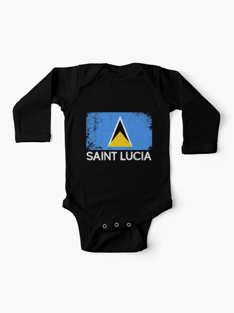 Adorable St Lucian St Lucia Baby Bodysuit One Piece
