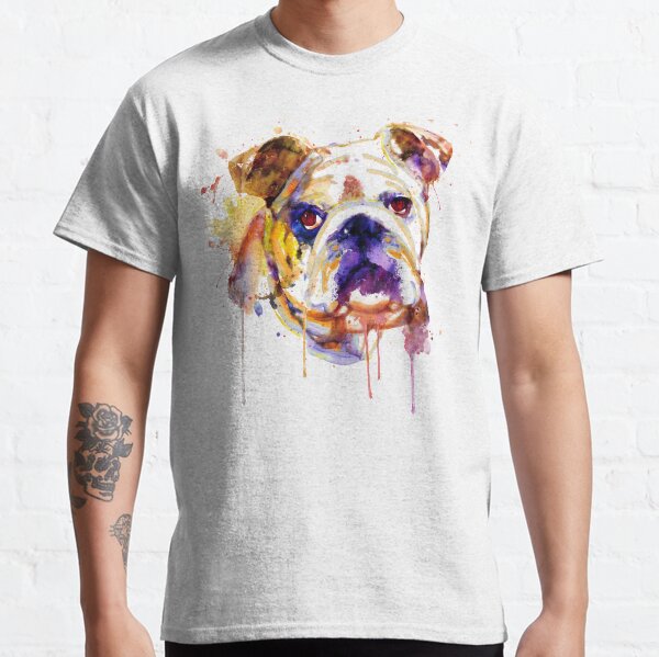 English Bulldog Head Classic T-Shirt