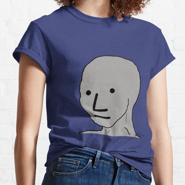 NPC Wojak Shirt NPC Che Guevara Funny MAGA Non Player Meme Men's T- Shirt