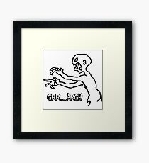 Grr Argh, Monster, Buffy the Vampire Slayer, Mutant Enemy, 90s, BTVS, Zombie, Joss Whedon, Angel, Buffering, Pop Culture, Zombie Framed Print