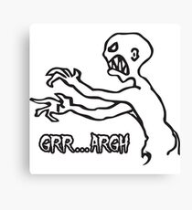 Grr Argh, Monster, Buffy the Vampire Slayer, Mutant Enemy, 90s, BTVS, Zombie, Joss Whedon, Angel, Buffering, Pop Culture, Zombie Canvas Print