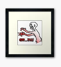 Grr Argh, Monster, Buffy the Vampire Slayer, Mutant Enemy, 90s, BTVS, Zombie, Joss Whedon, Angel, Buffering, Pop Culture, Zombie Framed Print